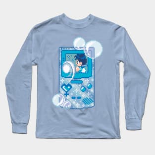 Anime Handheld Pixel Art Long Sleeve T-Shirt